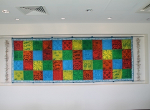 ‘Breath of Life’ wallhanging,  Reception area of the Thursday Island Chronic Disease Centre, Public Art